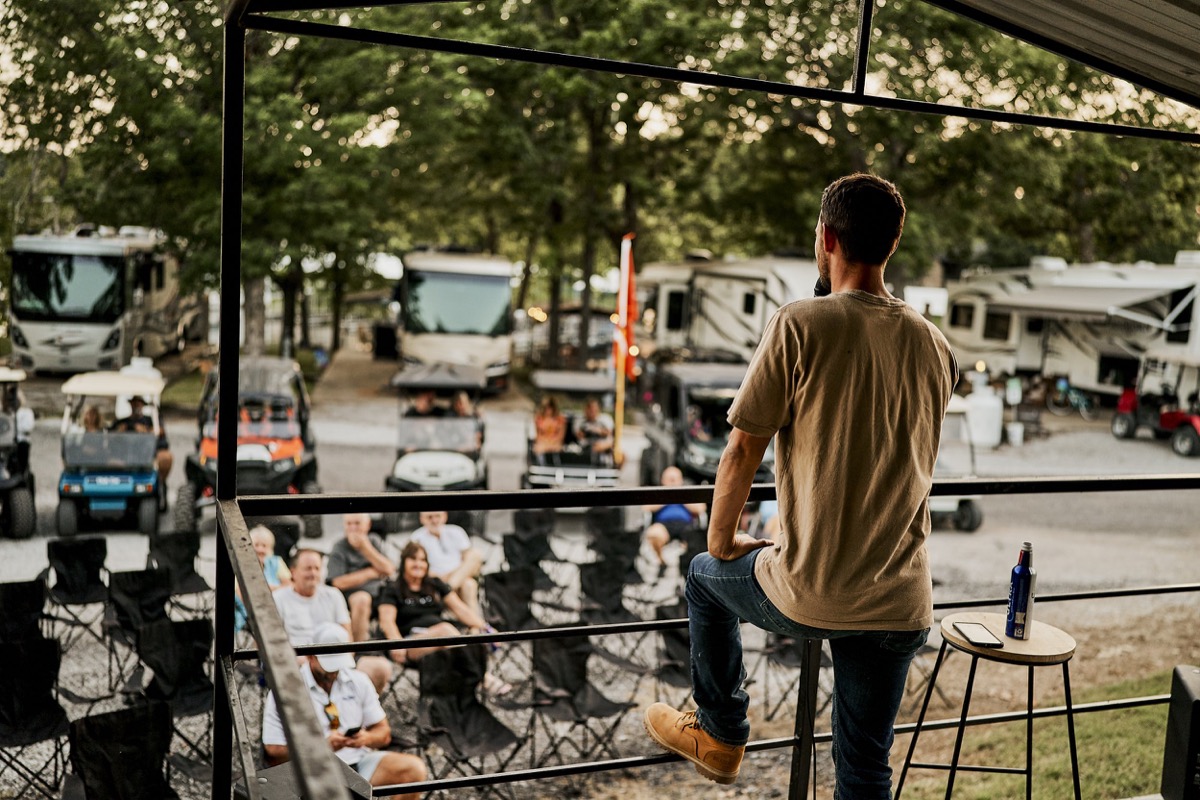 JT Stockman performing